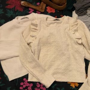 Two Zara sweaters